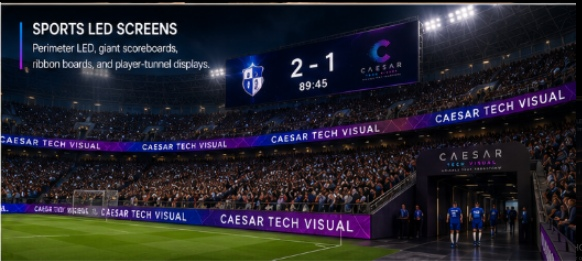 Stadiums & Arenas — Sports LED — perimeter, scoreboard, and ribbon boards