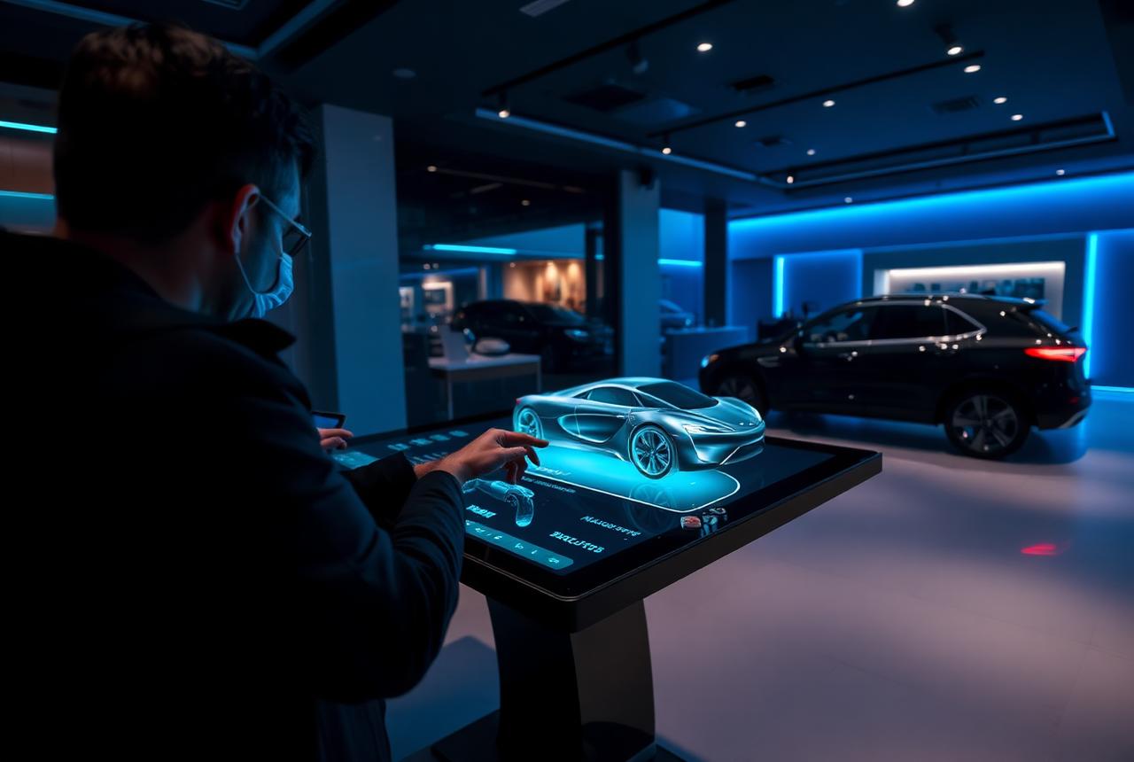 Automotive Showrooms interactive table