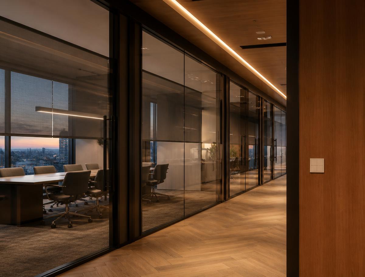 Corporate & Offices environment with integrated integrated building technology