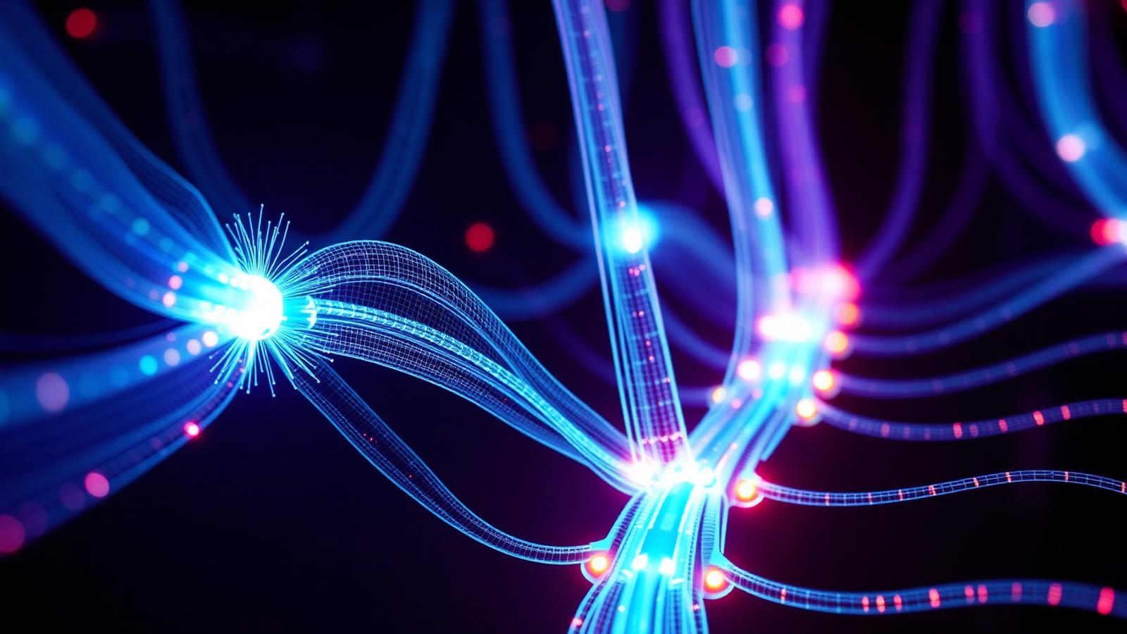 AV-over-IP Distribution — CGI visualization of LED processing