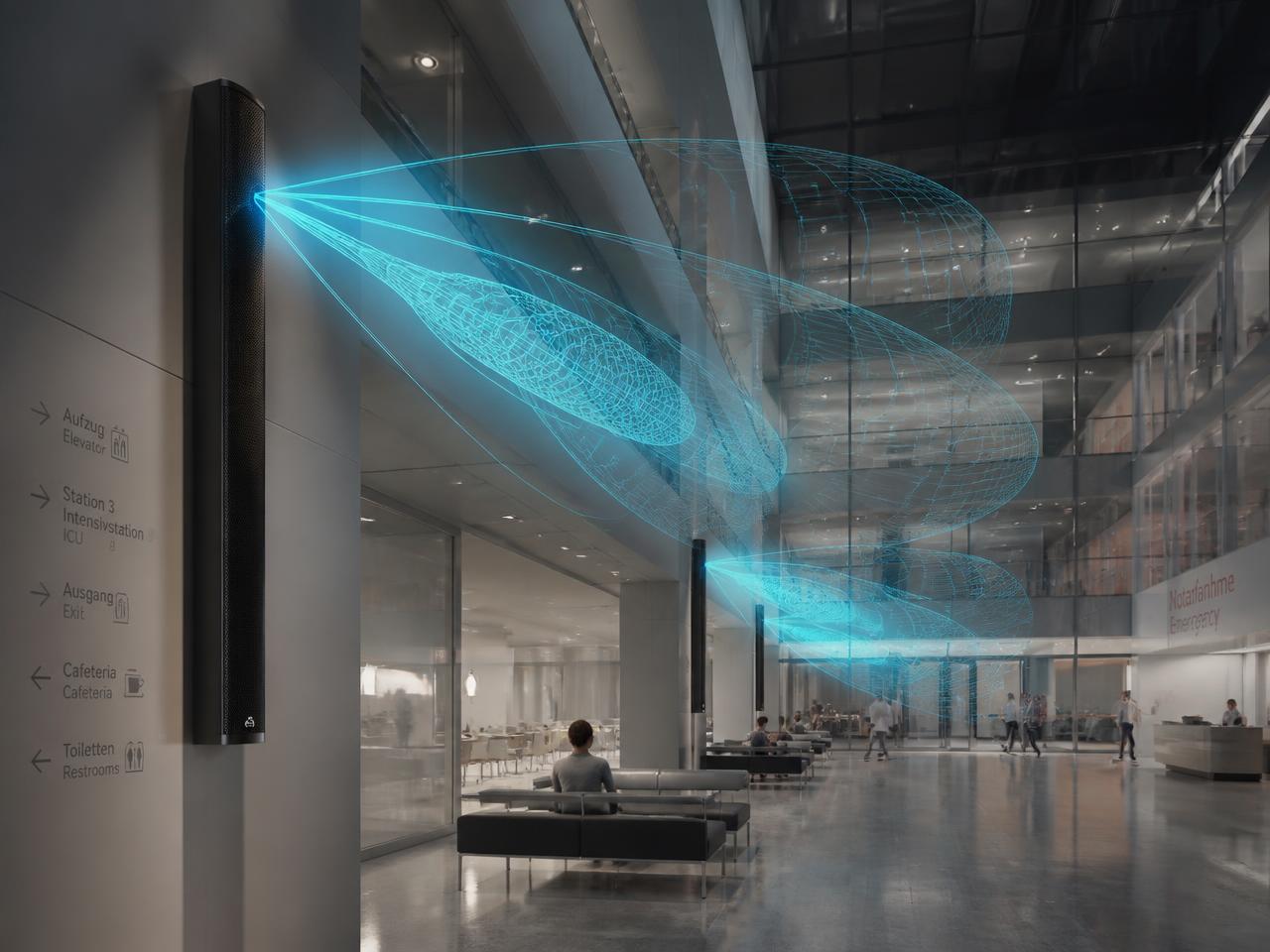 Fohhn Beam-Steering Audio for Atriums & Wards