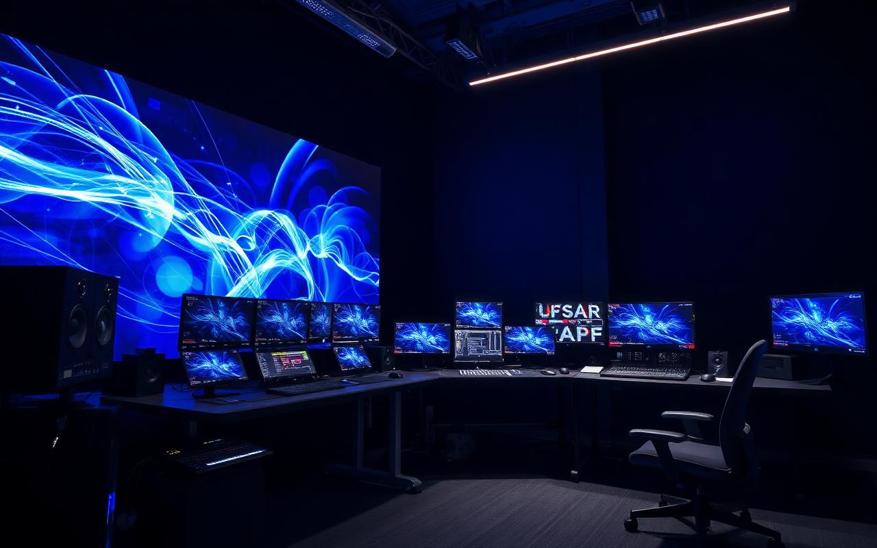 LED-native content being graded in the studio