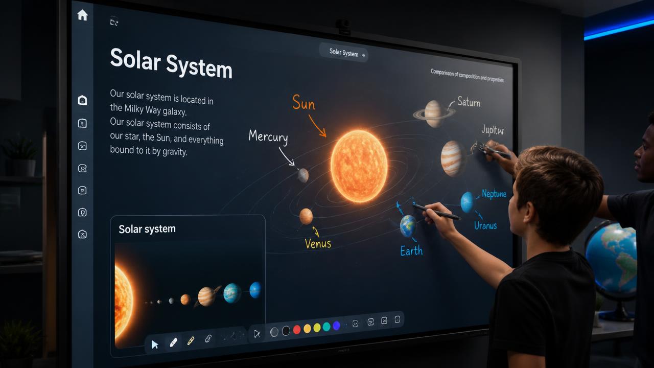 Interactive flat panels
