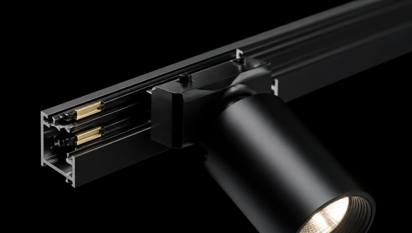 Magnetic module engaging the track contacts