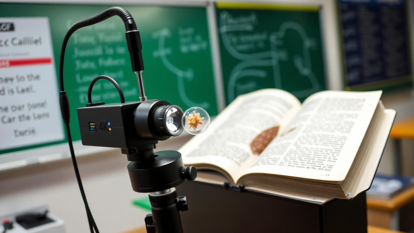 4K visualiser / document camera in an education environment