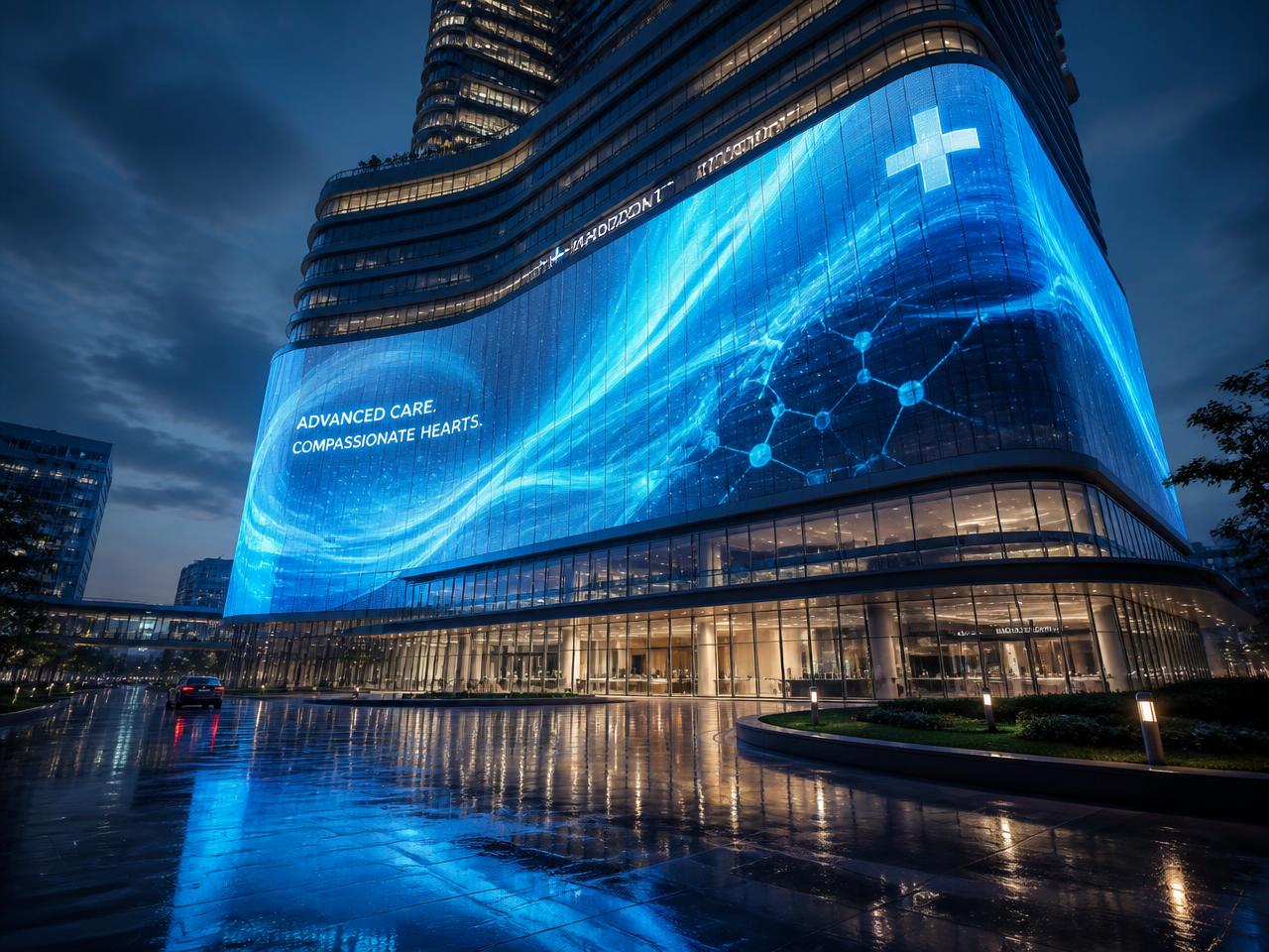Hospital Façade & Media Architecture LED