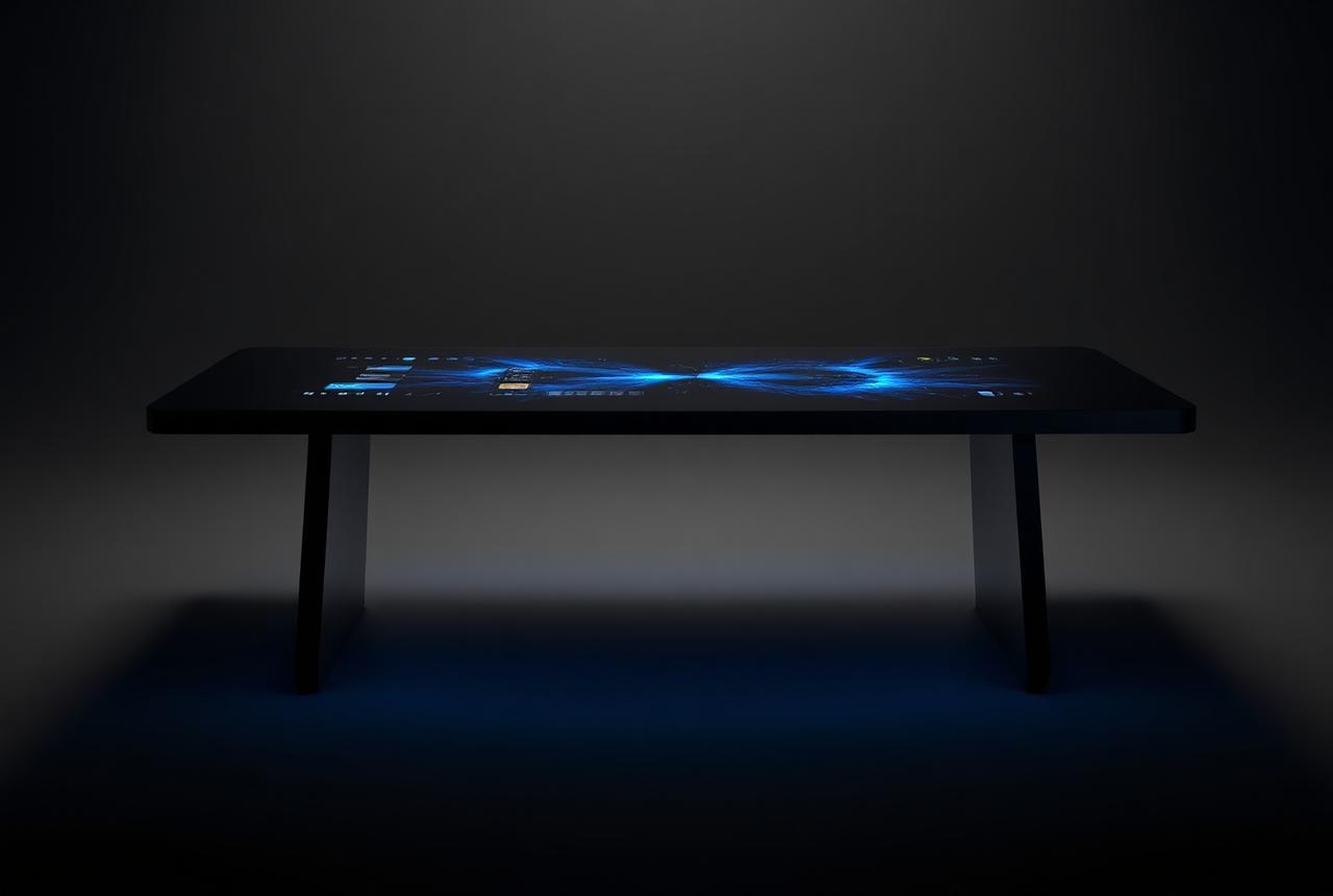 Horizontal Table interactive table
