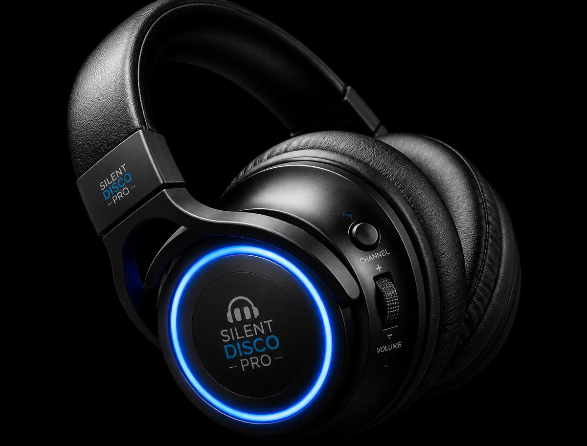 Silent Disco Pro headphone — Channel button