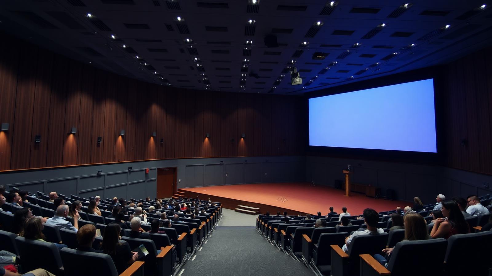 Fine-pitch LED lecture wall in an education environment