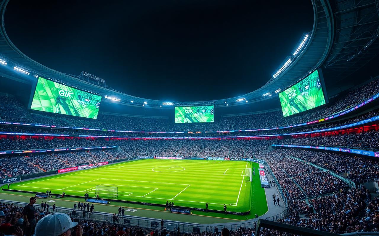 Stadium Giant Screens — Sports AV project in Jeddah