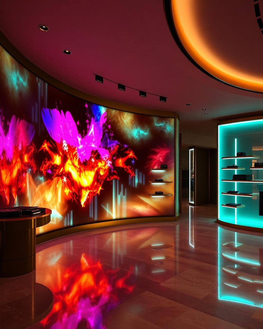 Retail Showrooms — cinematic CGI LED reference design