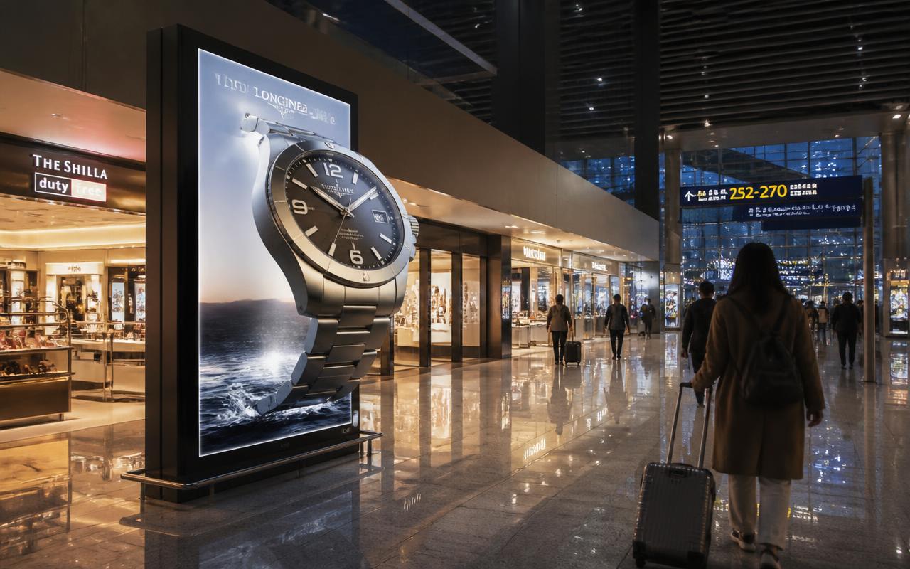 The terminal concession — Samsung Spatial Display, Advertising that stops traffic