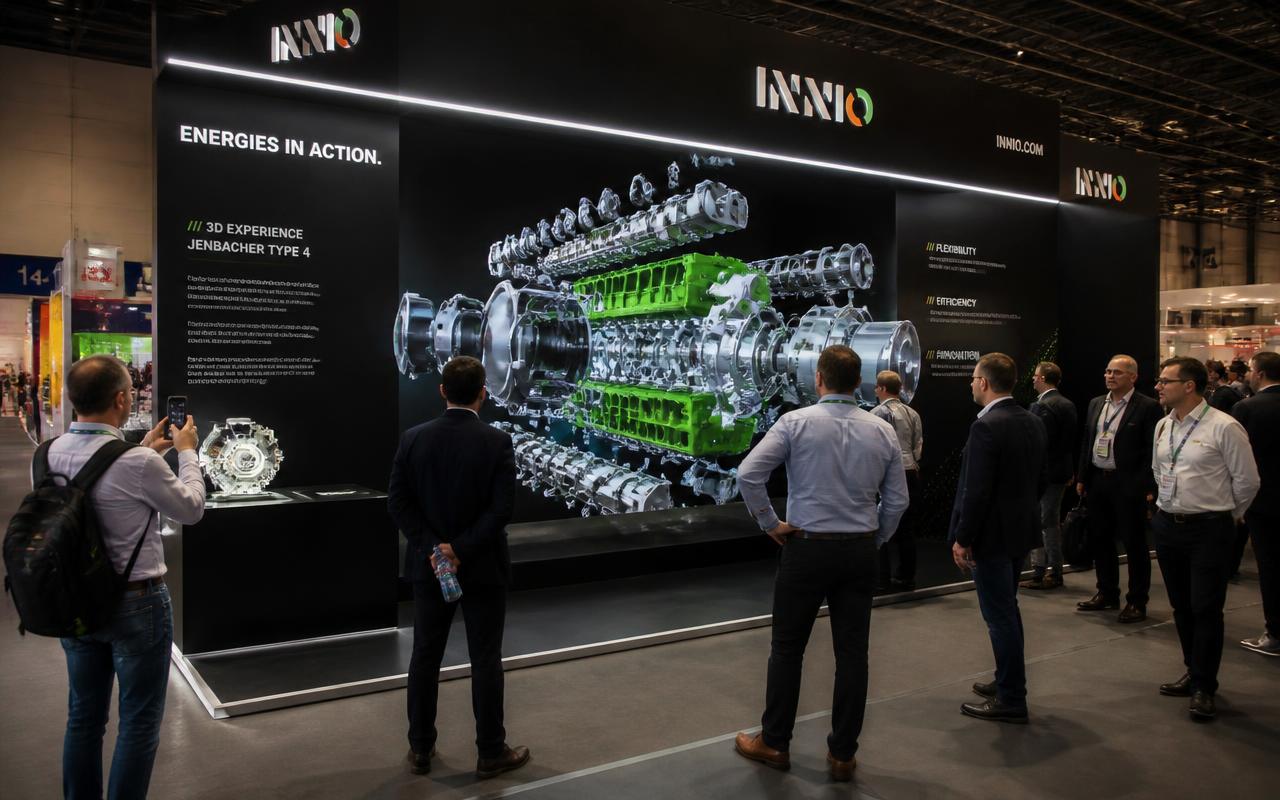 The exhibition stand — Samsung Spatial Display, A centrepiece in a flight case