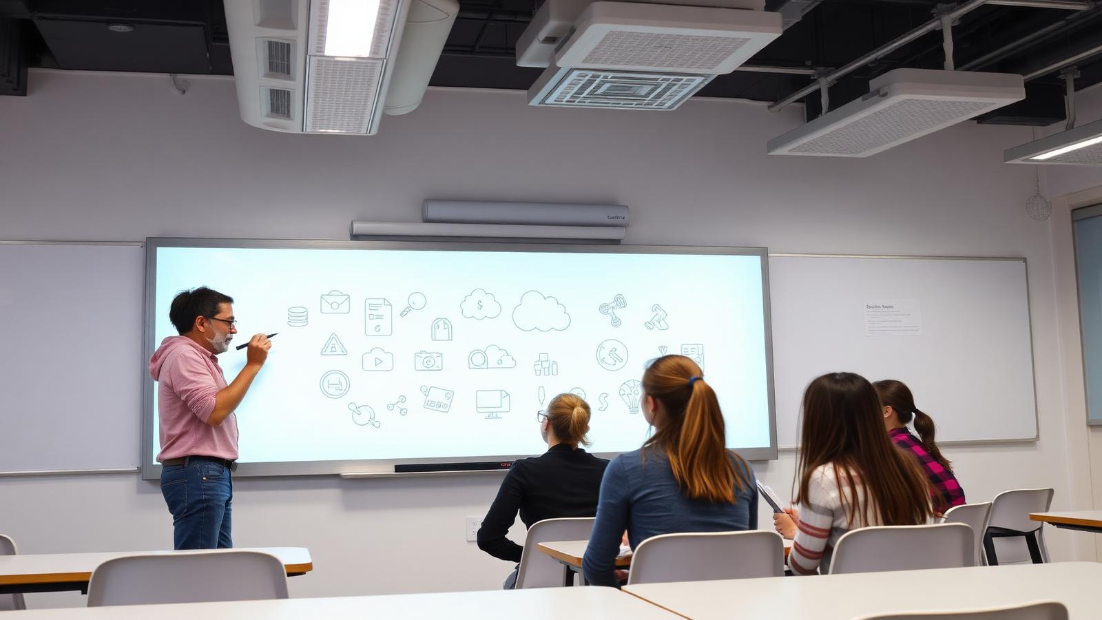Capacitive smart board in an education environment