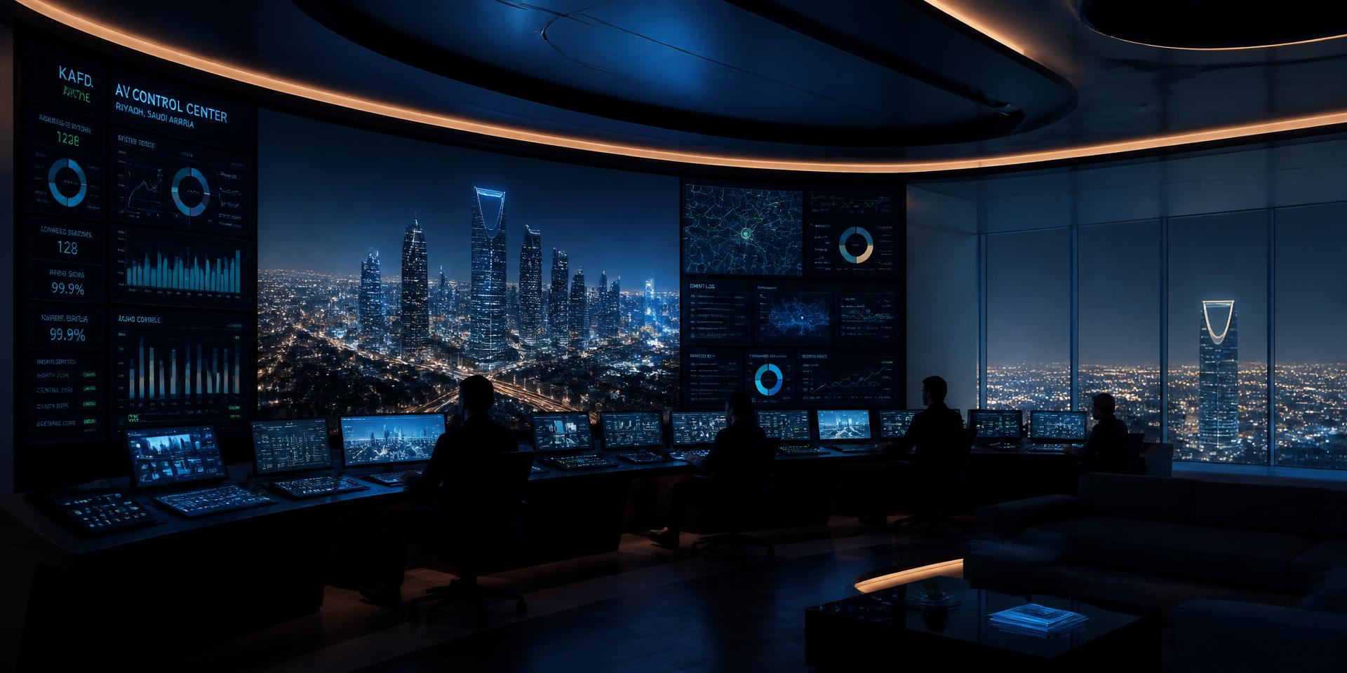 CaesarTechs AV control center in Riyadh